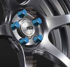SSR Light Weight Wheel Lock & Nut Set Blue 20pcs - M12x1.25 - RHDJapan